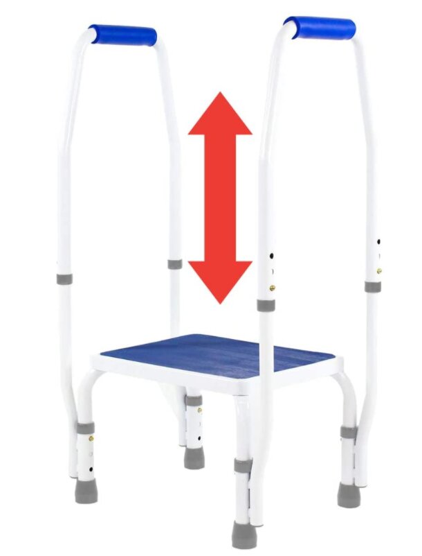 AdjustaStep(tm) DoubleSafe Deluxe Step Stool