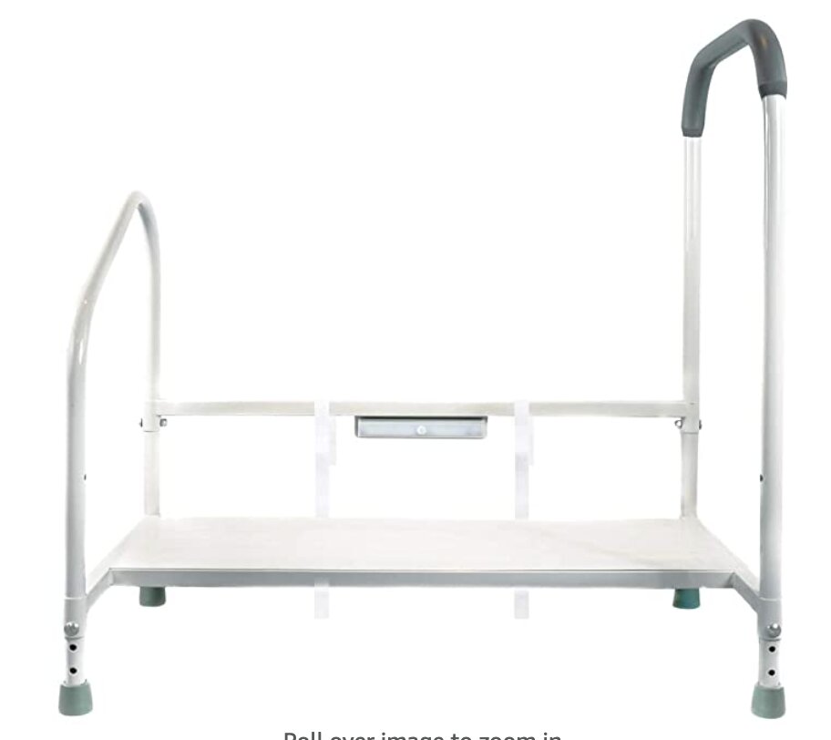 3. Step2Bed Bed Rails with Bed Step Stool & LED Light