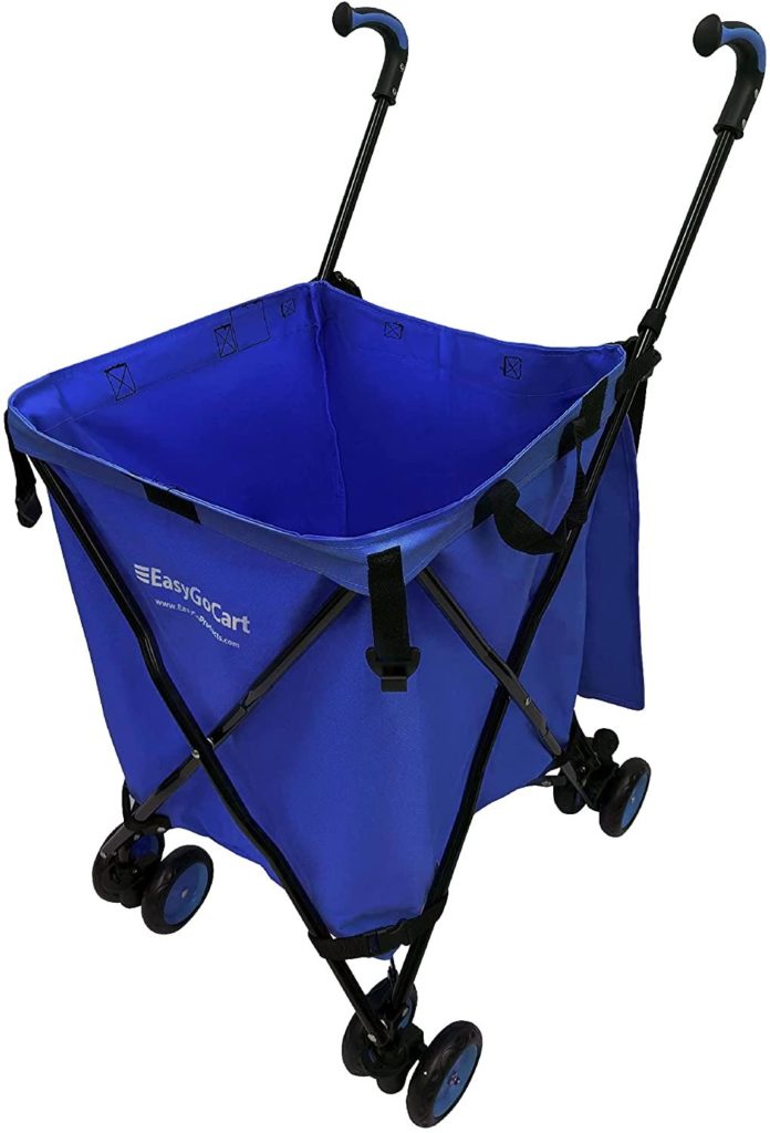 EasyGo Rolling Cart Folding Grocery Shopping Cart
