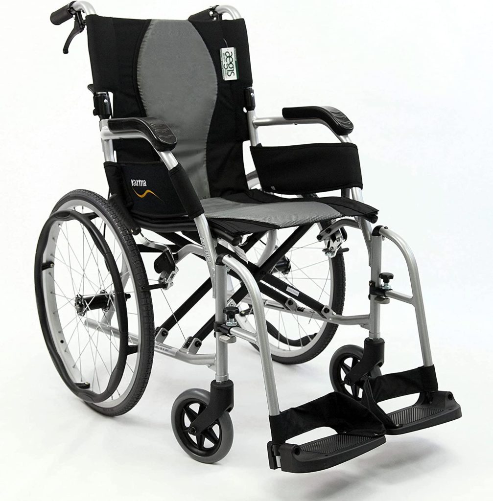 Karman Healthcare Ergonomic Ultra Lightweight Wheelchair
