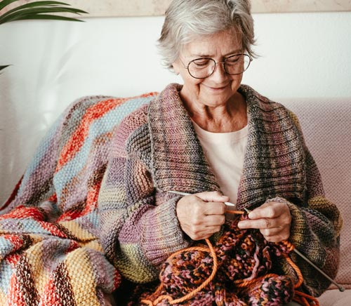 Senior Knitting