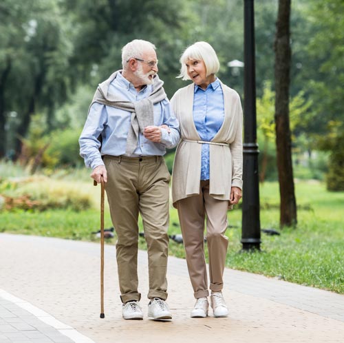 senior walking